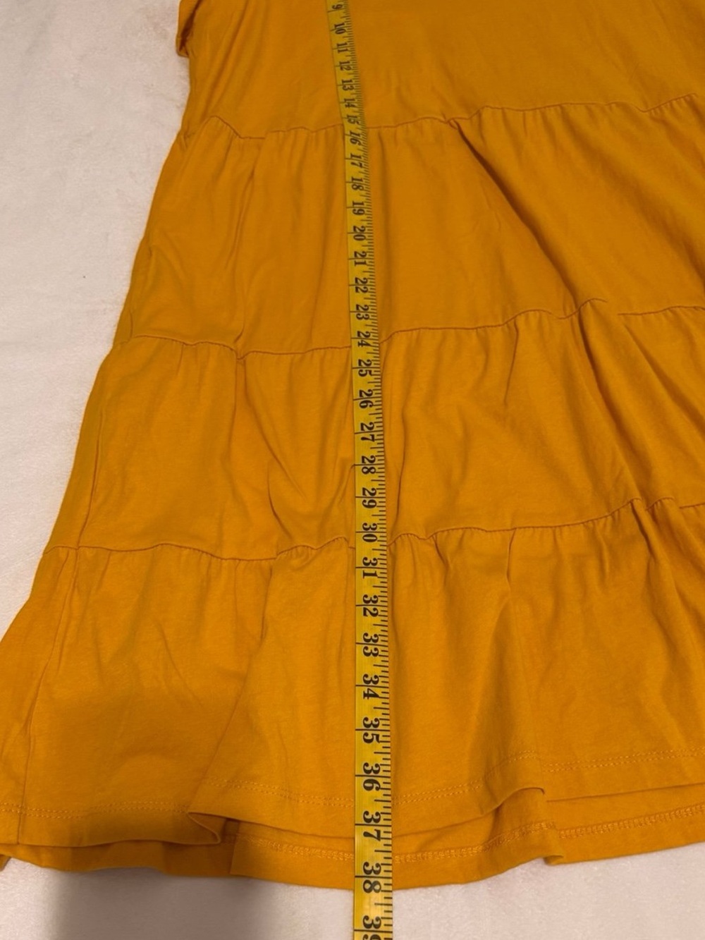 Time and Tru Women's and Women's Plus Tiered Cotton Mini Dress, Size XL - Picture 4 of 4